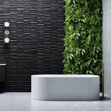 Lune 1700mm Matte White Oval Freestanding Bath